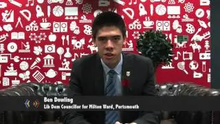 Portsmouth VideoTalks: Ben Dowling, Liberal Democrats- Maintenance Grants