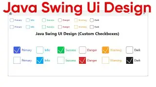 Modern Custom Checkbox in Java Swing | Custom UI Design