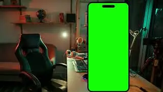NO COPYRIGHT Green screen phone template