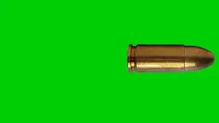 Fast shooted bullet green Screen no copyright