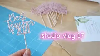 Studio Vlog 17 - Packing Etsy Orders, Making Cake Toppers And More | Jtru Designs