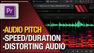 Adobe Premiere Pro - Maintaining Audio Pitch (Tutorial by VOXLAB)
