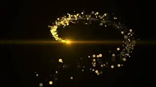 4k Rotating Particles light for Intro Video effects without text and logo