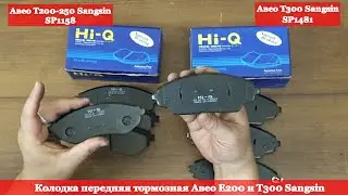Колодка передняя торм Авео Т200, Т250 и Т300 Sangsin - Тормозная система RIO-V