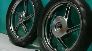 SAPPORO ANODIZE GREY CAT VELG Ala ala Black chroom