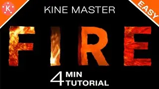 kineMaster | Text Fire Effects | Tranding Text Effect in kineMaster 💥💥💥