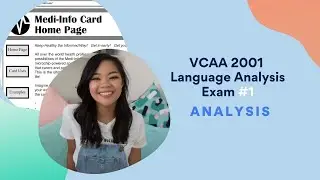 Analyse VCAA 2001 Language Analysis Exam with me | Part 1 | Analysing Argument | Lisa Tran