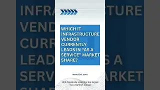 Which #ITinfrastructure vendor currently leads in “as a Service” market share?