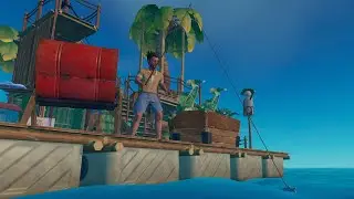 ВЫЖИВАЕМ В ОТКРЫТОМ ОКЕАНЕ (RAFT , СТРИМ, ПРЯМОЙ ЭФИР )