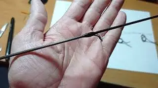 Spinning rod for mormyshing is ready! FORMULA for placing rings on the spinning rod blank.