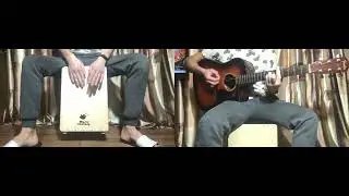 Кахон music factory, гитара fender cd60ce, simple bossa nova, nirvana - come as you are