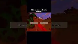 Pertama kali main minecraft
