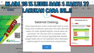 Cara pencairan/klaim bpjs ketenagakerjaan 10% lebih dari satu kartu
