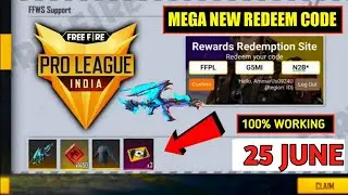 Redeem Code Free Fire Today ll Free Fire Redeem Code 25 June