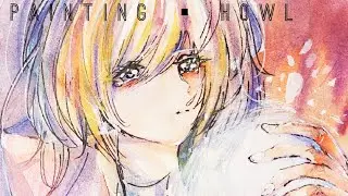 Painting with watercolours | Howl from Howl's Moving Castle | #StudioGhibi