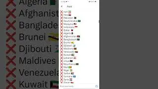 🚫 Countries that do not have any Diplomatic Relations with Israel 🇮🇱 🚫