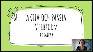 Sv2 Grammatik Aktiv och passiv verbform