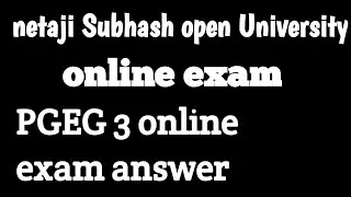 PGEG 3 (Set-2) Final Exam Answers 2021 | NSOU PGEG 3 Final Exam Answers | NSOU PG Final Exam Answers