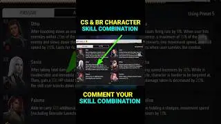 Best Character Skill Combination For CS Rank & BR Rank After Update | 