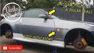 350Z side indicators and A-Pillar trim seals