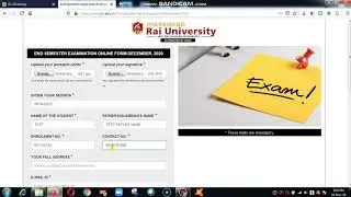 How to fill End Sem Examination Form Dec 2020