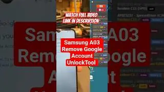 Samsung A03 (SM-A035F) U2, Remove Google Account, Bypass FRP. Unlocktool!
