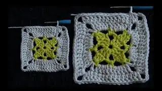 How to Crochet a Square with a Flower Center Free Pattern