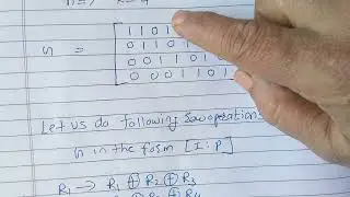 generator matrix method to obtain cyclic code (7,4) with g(x)=x3+X2+1