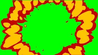 Fire Green Screen 4K Video