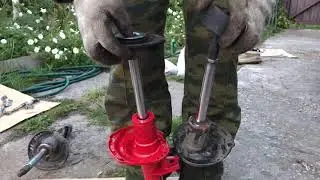 Сравнение передних амортизаторов кодиак штатных и KONI SPECIAL ACTIVE