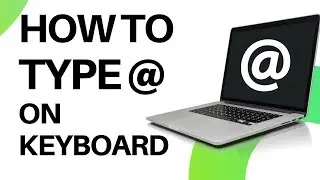 How to Type @ in Laptop or Computer Keyboard | Type at the Rate Symbol