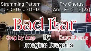Bad Liar - Imagine Dragons |Guitar Chords Tutorial | Step by step