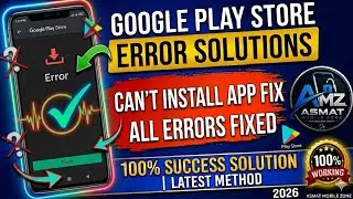 Google Play Store All Error Fixes and Solutions | Can’t Install App in Google Play Store | Fix error