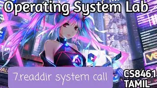 readdir system call using c program | os cs8461 | 4th sem of cse | operating system lab | QT