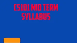 CS101 Mid term Exam Today || Fall 2021 || CS 101 Mid term Paper