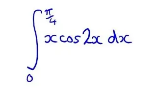 Integration by Parts: Definite Integral example