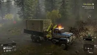 SnowRunner   56   Fallen Antenna   Deliver to the Fallen Antenna Cargo Container