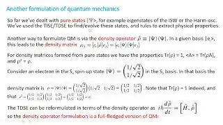 PHYS 390 Class 29: Mixed states and the density matrix