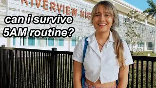 College Students Attempts Old High School 5AM Morning Routine