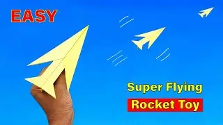 How to Super Fly Rocket - Make a new Paper Flying Rocket - Paper Rocket Toy