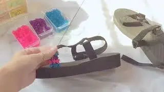 DIY BEADED SHOE (DIY SANDAL MANIK-MANIK)