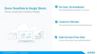 Work with Live Snowflake Data in Google Sheets (Connect Cloud)