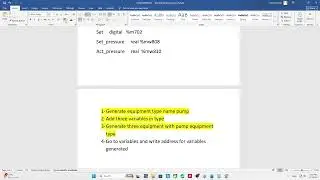 Citect SCADA | Generate Equipment Types, Equipment & Variables (Part 8)