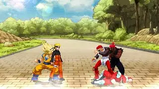 M.U.G.E.N - Naruto & Goku vs Iori Yagami & Shin Akuma