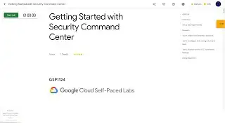 Qwiklabs | Getting Started with Security Command Center [GSP1124]