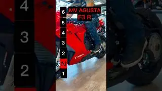Maximum speed for each gear on an MV Agusta F3 R