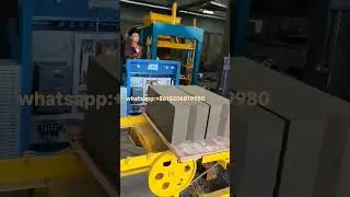 qt4-18 automatic hydaulic cement concrete solid block making machine for sale #blockmachine