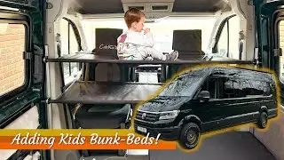 *CABBUNK* Adding BUNK-BEDS To Our VW Crafter Camper Van Conversion! EASY FIX!