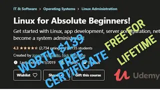 Free udemy coupen for Linux for Beginner course | Free Linux course with free certificate