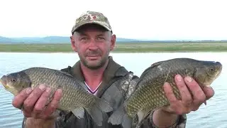 Супер рыбалка на огромного карася! Бонусный САЗАНЧИК! Рыбалка в Сибири, КВХ 2020. Рыбалка на донку!